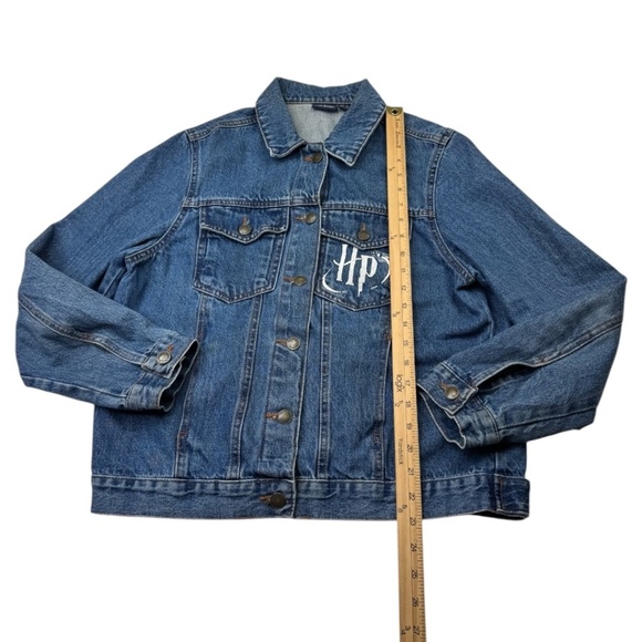 Harry Potter Hogwarts Denim Jean Jacket Size 10 - Picture 9 of 11